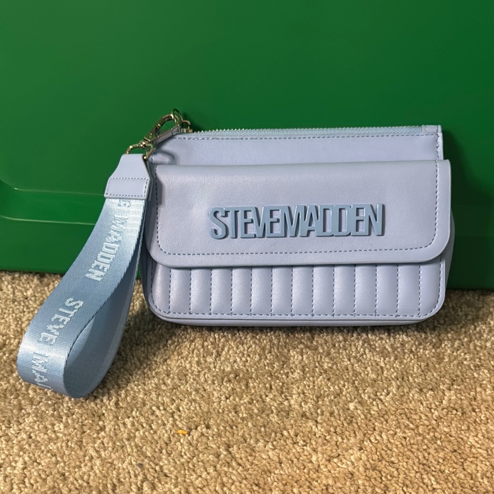 Steve Madden Light Blue Wristlet Bag